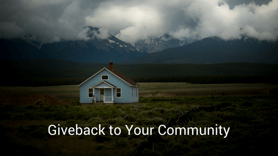 Giveback to Your Community